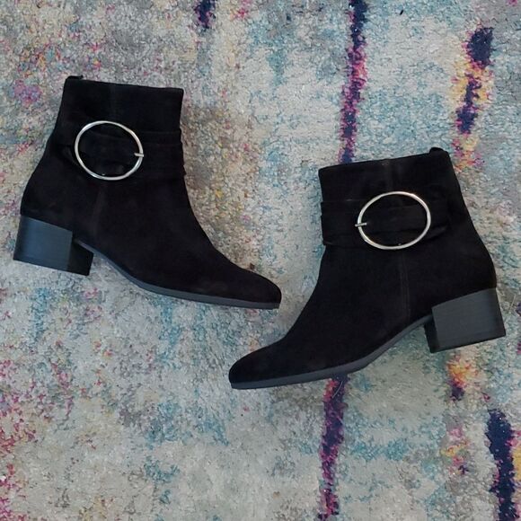 Gabor Black Suede Boots Size 4 or 6.5 in US - Picture 1 of 15